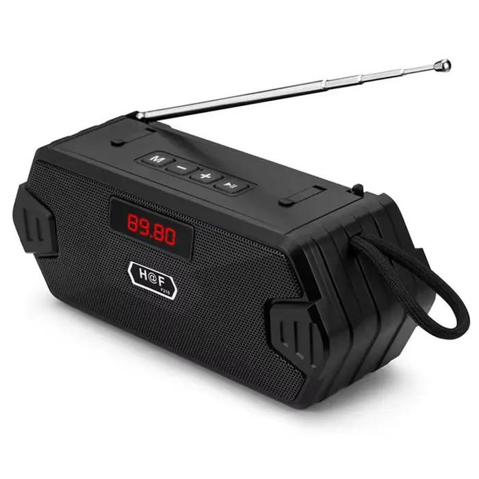 Haut-parleur Bluetooth Portable, boîte à musique sans fil avec Radio FM, caisson de basses extérieur