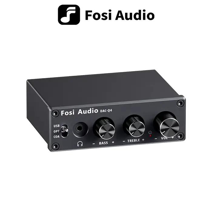 Fosi Audio Q4 Mini stéréo de jeu USB DAC et amplificateur de casque adaptateur de convertisseur Audi