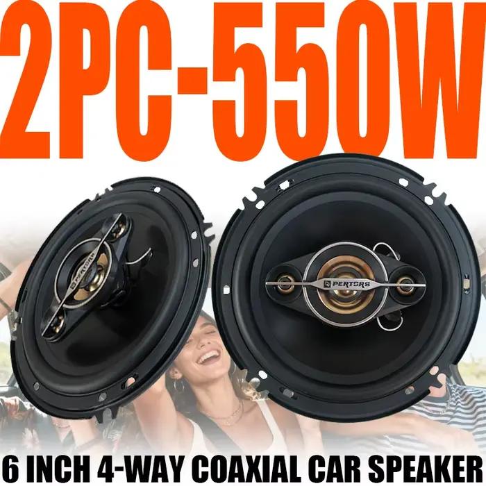 Haut-parleur coaxial de voiture 6 pouces (2*550W) 1100W, haut-parleur de basse inclinable, haut-parl