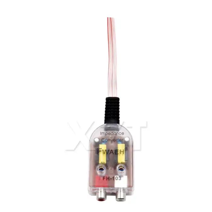 Adaptateur de haut-parleur de voiture vers niveau RCA, prises hautes à basses, convertisseur Audio d