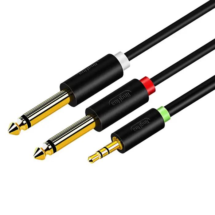Câble audio pour touristes, séparateur en Y, 1 entrée, 2 sorties, stéréo, console son, amplificateur
