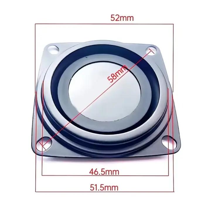 Radiateur de caisson de basses universel, haut-parleur passif de basse fréquence 2/3/4 pouces, plaqu