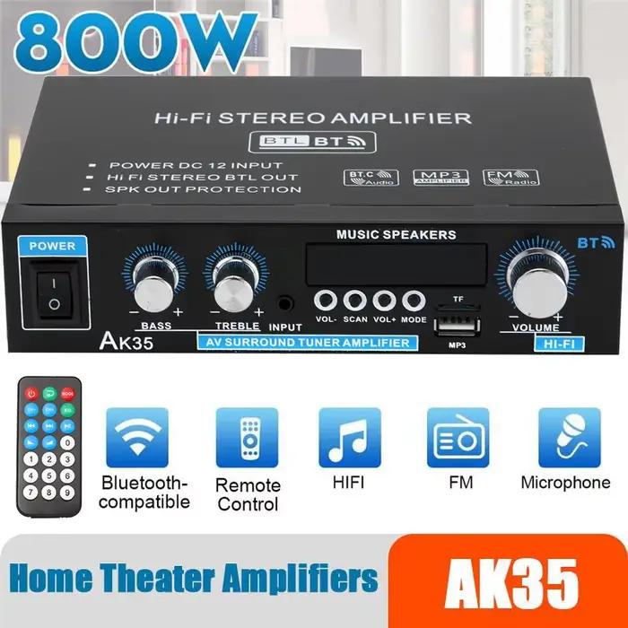 AK35 AK45 800W maison amplificateurs numériques Audio basse vidéo puissance bluetooth amplificateur 