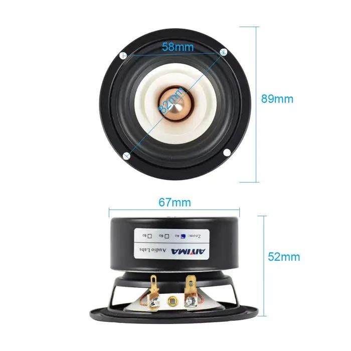 AIYIMA 2 pièces 3 pouces Audio haut-parleur Portable 4 8 Ohm 15W gamme complète Hifi basse Altavoz h