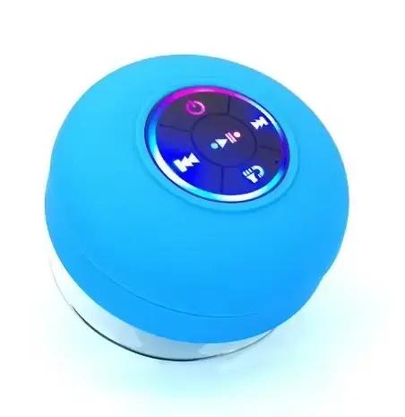 Nouveau salle de bain étanche sans fil LED Bluetooth haut-parleur grande ventouse Mini haut-parleur 