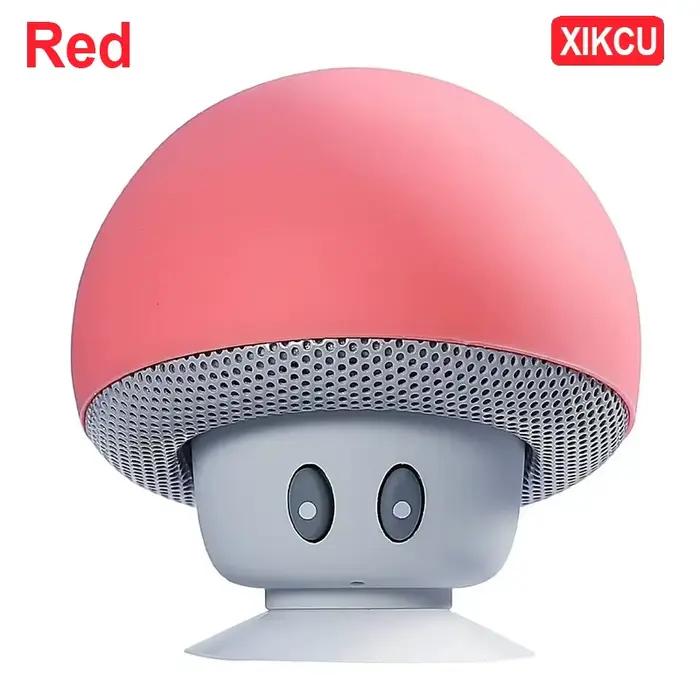 XIKCU Mini champignon Bluetooth haut-parleur créatif Mini ventouse Portable haut-parleur intelligent