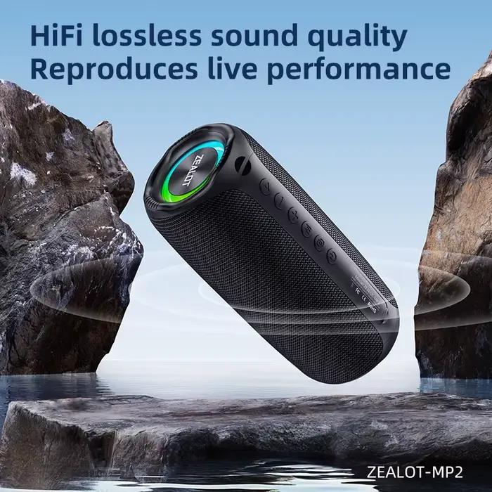 Zealot-MP2m Machine de karaoké haut-parleur Bluetooth Portable avec 1-2 microphones sans fil 10H de 