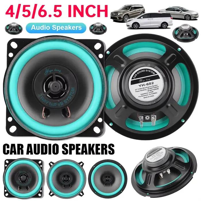 Haut-parleur de voiture 4/5/6,5 pouces 100/160W HiFi Coaxial Subwoofer Universel Audio Automobile Mu
