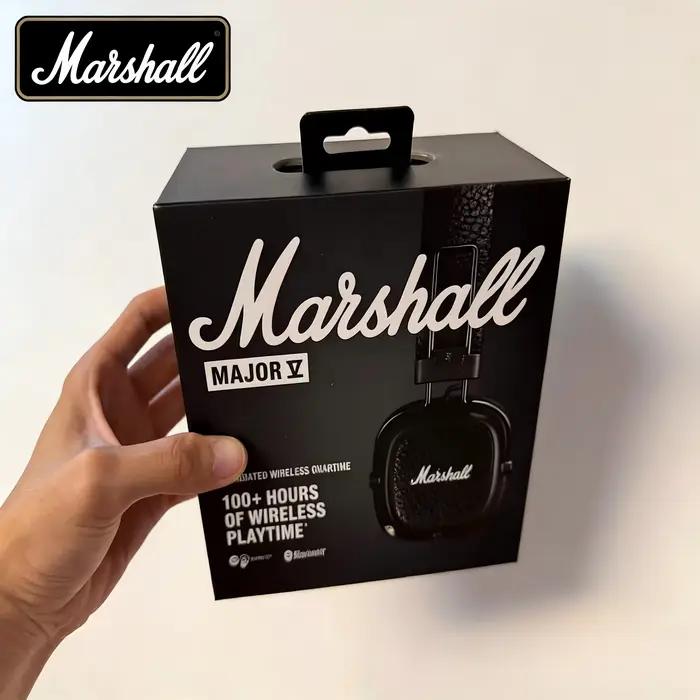 Casque sans fil Bluetooth Marshall Major V 5, son surround profond, pour le sport, les jeux vidéo, m