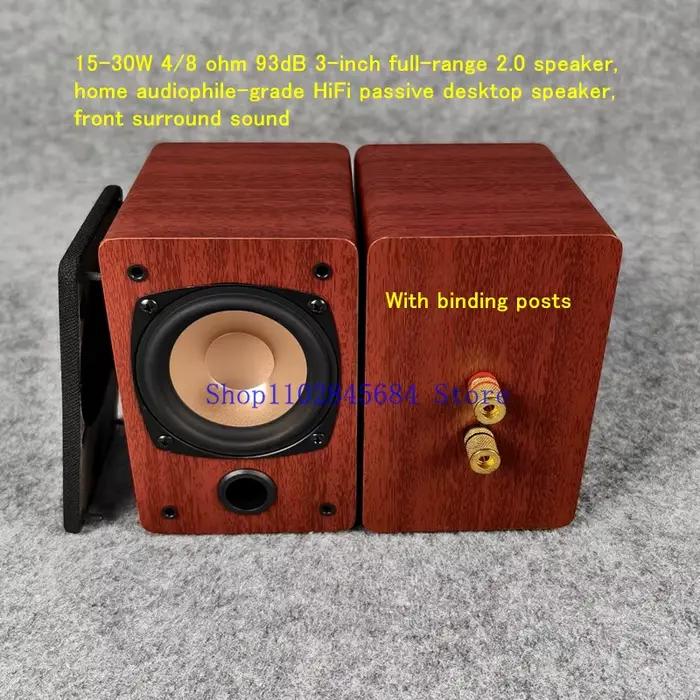 15-30W 4/8 ohm 93dB 3 pouces gamme complète 2.0 haut-parleur, haut-parleur de bureau passif HiFi de 