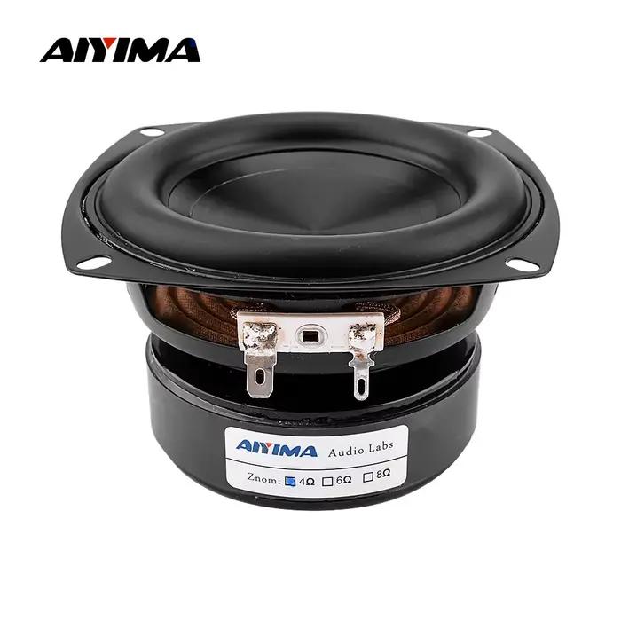 AIYIMA 1 pièce Haut-parleur Subwoofer 4 pouces 100W 4/8 Ohm Super Woofer Haut-parleur de son BASS Ét