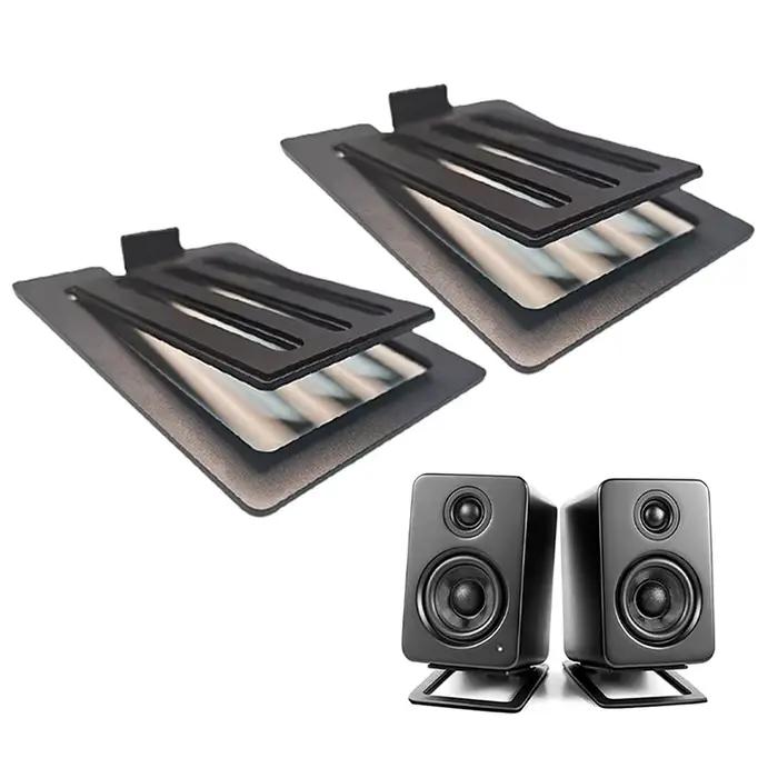 〔CCA12〕1 paire de supports d'enceintes de bureau pour améliorer les effets sonores spatiaux, absorpt