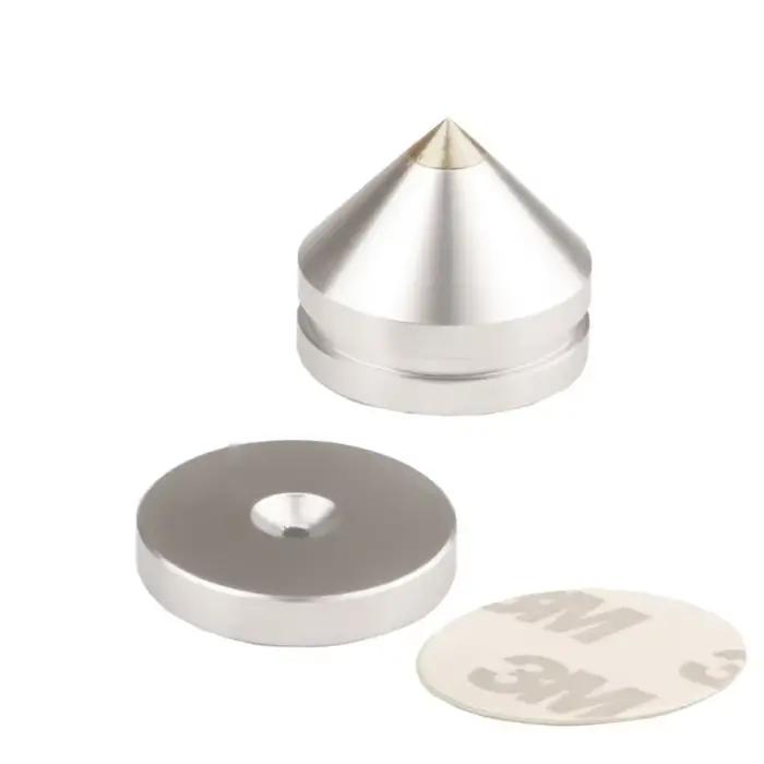 Pieds de support pour haut-parleur Hifi, cône de pied Audio, clou de sol en alliage d'aluminium pour