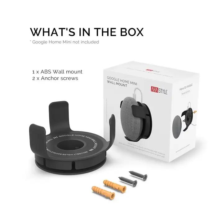 Support mural en ABS pour haut-parleur Google Home Mini, support de rangement, support de gestion, s