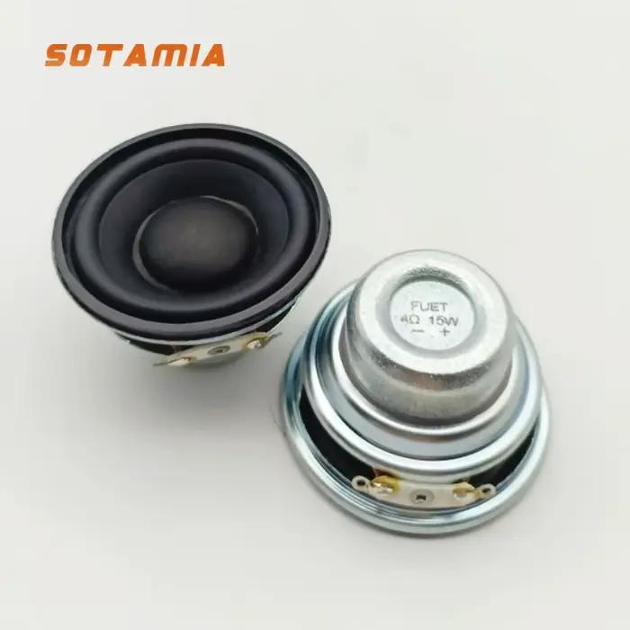 SOTAMIA 2 pièces 50mm haut-parleur multimédia basse fréquence 4 Ohm 15W haute puissance Bluetooth so
