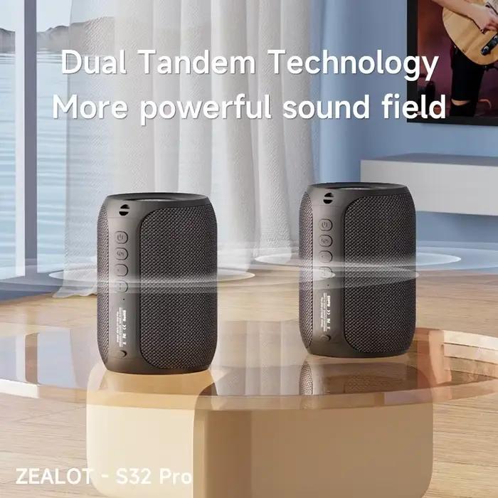 Zealot S32 pro Bluetooth sans fil extérieur Portable caisson de basses haut-parleur étanche IPX6 dou