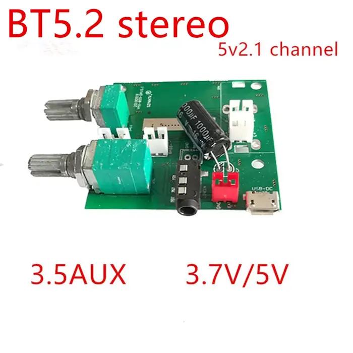 Amplificateur de puissance sans fil aste, haut-parleur audio bricolage, carte PCBA, 5V, 2.1 canaux, 