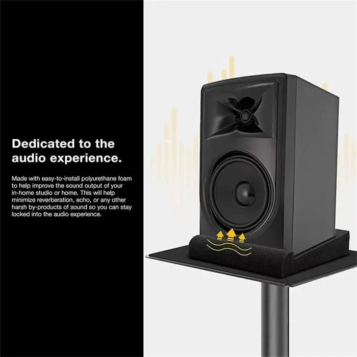 Coussinets isolants en mousse acoustique pour haut-parleur de moniteur de studio, éponge antichoc co