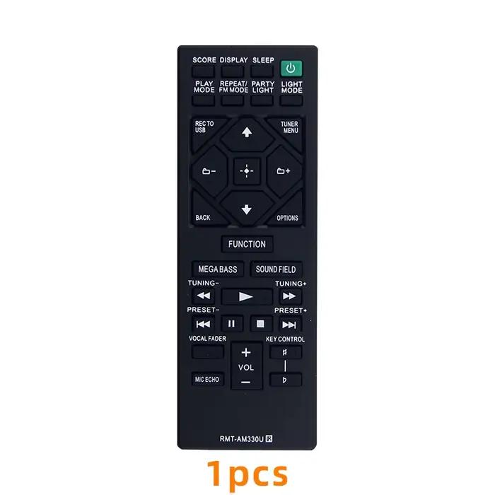 Compatible avec Sony Audio MHC-V50 MHC-M20 MHC-V21 MHC-V77W MHC-V71 télécommande RMT-AM330U pièces d