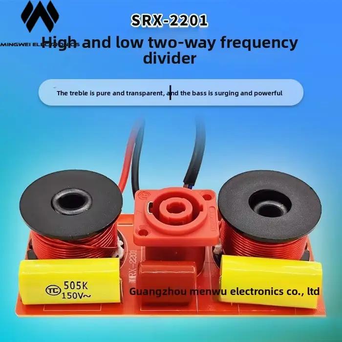 MW Audio 2 pièces 300W Haut-parleur de scène haute et basse fréquence Crossover XLR Audio HiFi
