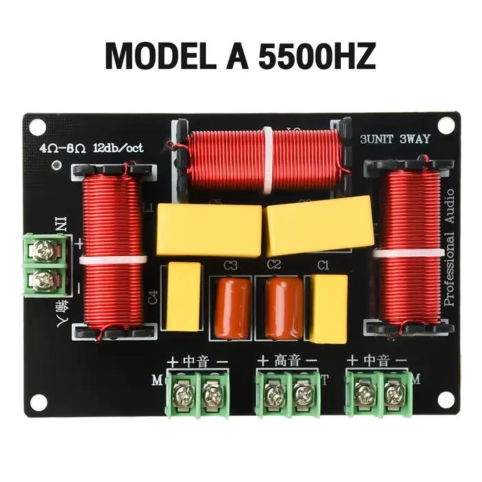 Crossover pour haut-parleurs, système audio Hi-Fi 200W, 1 tweeter, 2 haut-parleurs de médium, pour a