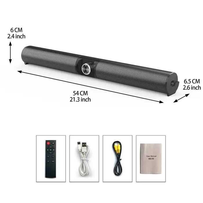 Caixa De Som BS55 100W système De cinéma maison haut-parleur Bletooth caisson De basses sans fil TV 