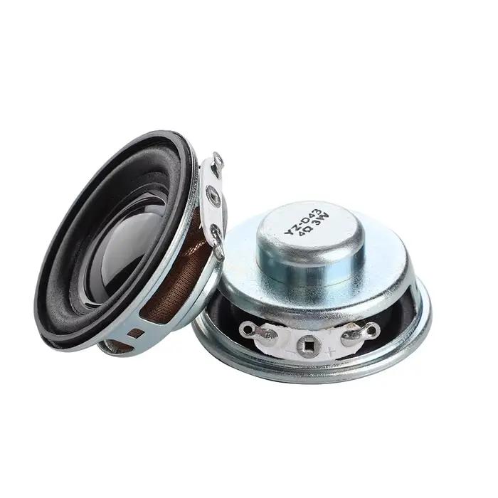 2 mini-haut-parleurs portables pleine fréquence de 1,5 pouce, 4 ohms 3W, petits haut-parleurs stéréo