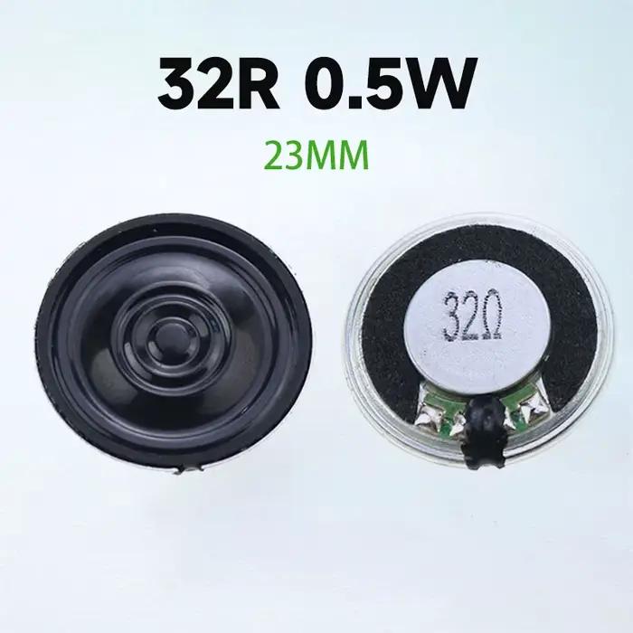 2 pièces 0.5W 32R haut-parleur 32 Ohm haut-parleur diamètre 23mm 28mm 36mm 40mm 50mm 57mm haut-parle