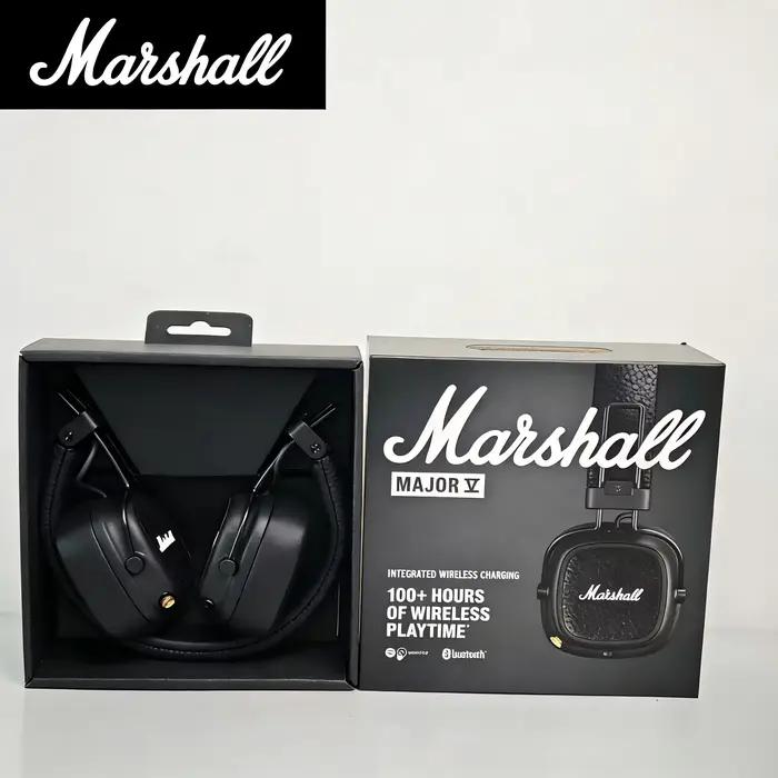 Casque sans fil Bluetooth Marshall Major V 5, son surround profond, pour le sport, les jeux vidéo, m