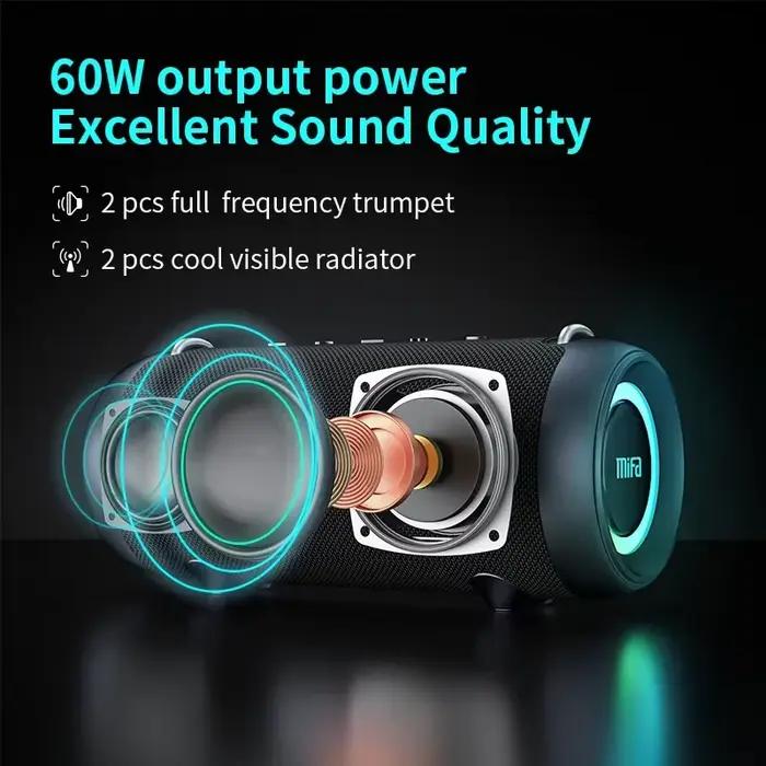 Haut-parleur Bluetooth mifa A90, puissance de sortie 60W, haut-parleur Bluetooth avec amplificateur 