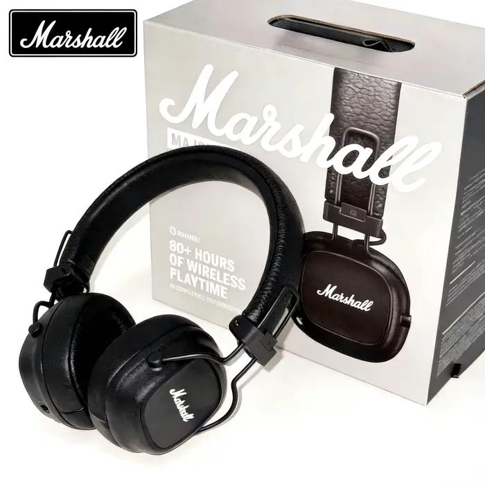 Casque sans fil Bluetooth Marshall Major V 5, son surround profond, pour le sport, les jeux vidéo, m