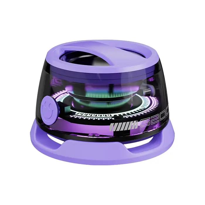 Mini haut-parleur Bluetooth magnétique support pour téléphone Portable haut-parleur d'éclairage rvb 