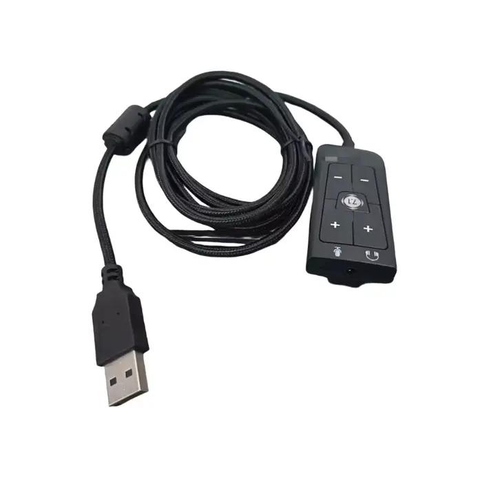 Carte son stéréo externe USB vers prise jack 7.1mm pour microphone, pour HyperX Cloud2 3.5