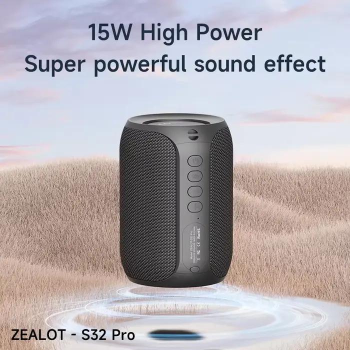 Zealot S32 pro Bluetooth sans fil extérieur Portable caisson de basses haut-parleur étanche IPX6 dou