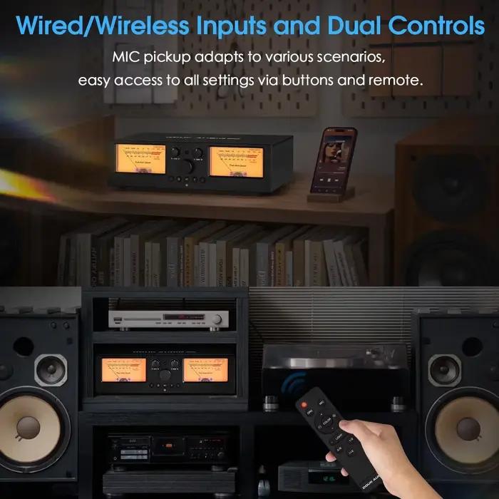 Sélecteur d'amplificateur/haut-parleur Nobsound VU3PRO avec boîtier de commutation 2 en 2 sorties VU