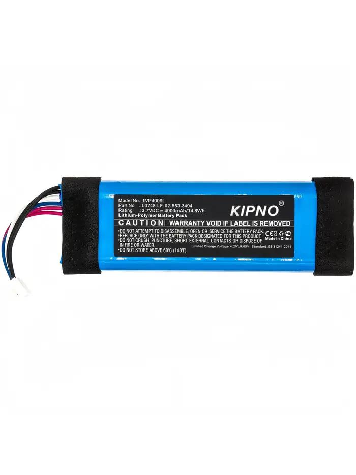 KIPNO batterie haut-parleur 3.7V 4000mAh L0748-LF, 02-553-3494 pour JBL Flip Essential, Flip 3 Steal