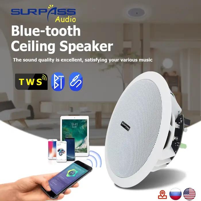Amplificateur intégré de classe D, gamme complète, compatible Bluetooth, haut-parleur de plafond, kl