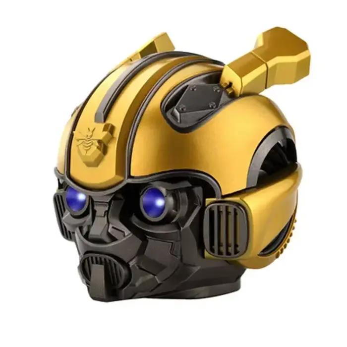 Bumblebee-Haut-parleur portable Bluetooth sans fil, caisson de basses stéréo, lumière clignotante LE