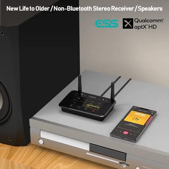 1Mii B03Pro Bluetooth 5.0 émetteur récepteur aptX LL HD CSR8675 HiFi 32bit DAC 3.5mm Aux adaptateur 