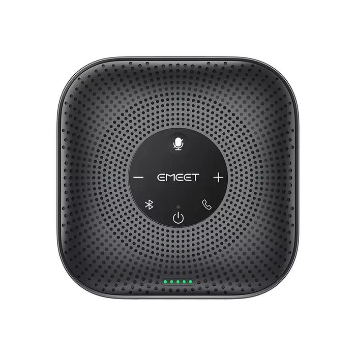 Haut-parleur de conférence sans fil EMEET 360 °   Microphone de conférence vocal avec 4 micros à réd