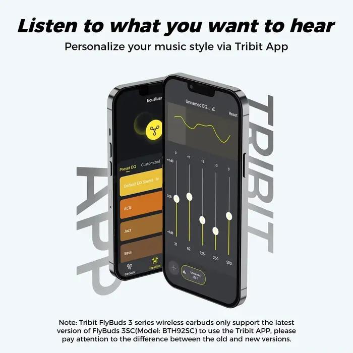 TriBit FlyBuds 3 TWS Écouteurs Bluetooth IPX8 Étanche 100 Heures De Jeu Casque sans Fil Tactile Cont