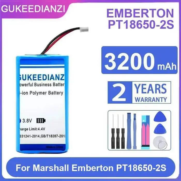 Batterie de haut-parleur portable 3200Mah, haute capacité pour Marshall Emberton PT18650-2S