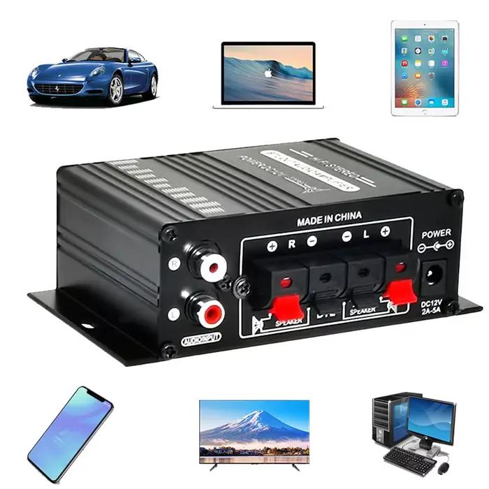 Woopker amplificateur de son AK270 20W × 2 Mini amplificateur Audio numérique Hifi 12V 3A canal 2.0 