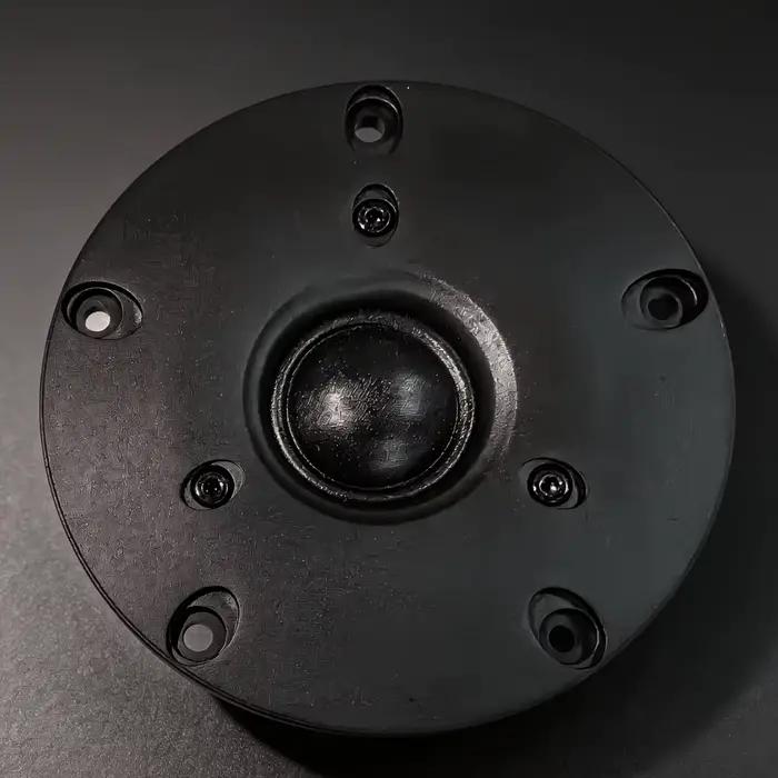 1 tweeter rond de 4 pouces à diaphragme en soie noire, haut-parleur professionnel de qualité audio -