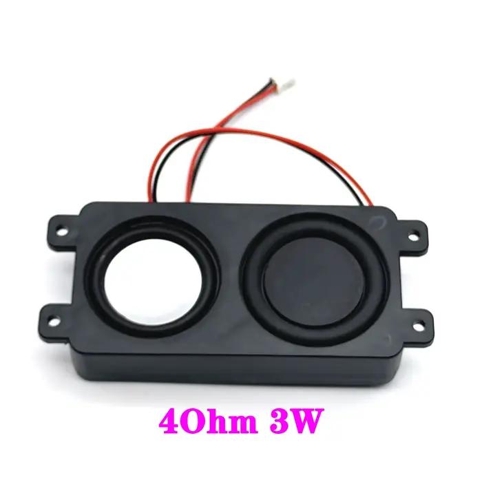 Hautréusaudio portables à double diaphragme, haut-parleur TV LED, basses d'ordinateur, 4 ohms, 6W, 3