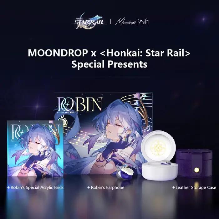 MOONDROP ROBIN écouteur Honkai Star Rail Robin's écouteurs TWS pilote dynamique hybride + pilote pla