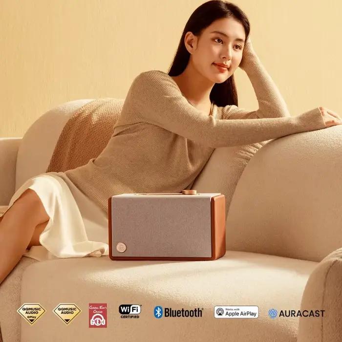 Haut-parleur Bluetooth HiFi Premium, son stéréo sans fil, système audio domestique WiFi