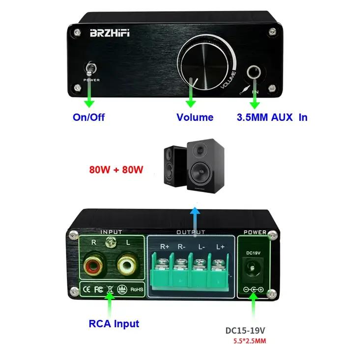 Infineon – amplificateur de puissance Audio numérique MA12070, 80W + 80W, classe D, pour haut-parleu