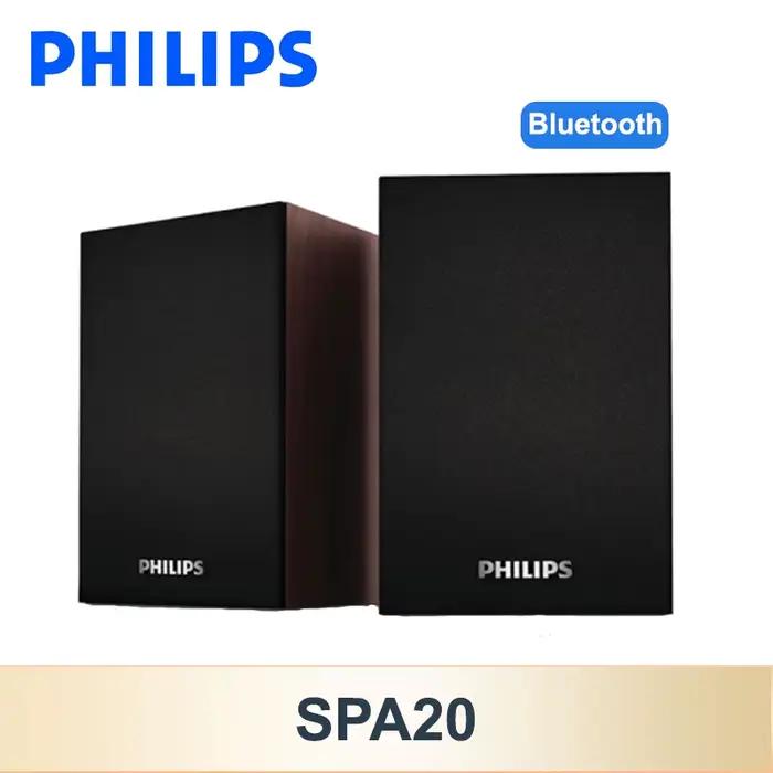 Philips-Haut-parleur Bluetooth SPA20 d'origine, son surround résistant à 360, sans fil et filaire, a