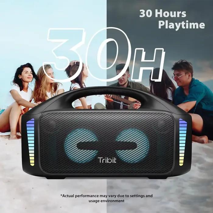 Haut-parleur Bluetooth portable Tribit, StormBox Blast, haut-parleur sans fil extérieur, étanche IPX